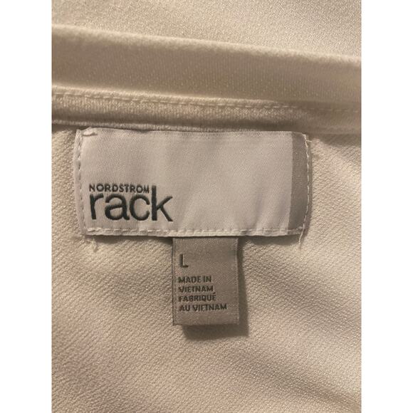 White Dressy Casual Short Sleeve Office Tee Top - Nordstrom Rack - Size Large - Picture 5 of 6